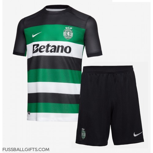 Sporting CP Fußballbekleidung Heimtrikot Kinder 2024-25 Kurzarm (+ kurze hosen)